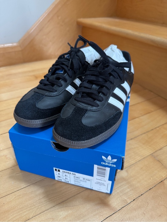 adidas Shoes - adidas Samba OG Black with White Stripes and Gum Sole